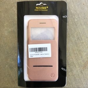 Nouske iPhone 6 6S Magnetic Window Flip Case Cover